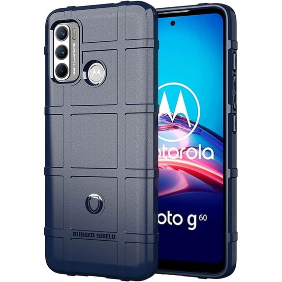 case for Motorola Moto G60 Men Case,Moto G40 Fusion Heavy Duty Shockproof Military Grade Drop Tested Field Case Super Sturdy Bumper Full Body Rugged Hard Cover for Motorola Moto G60 HD Blue