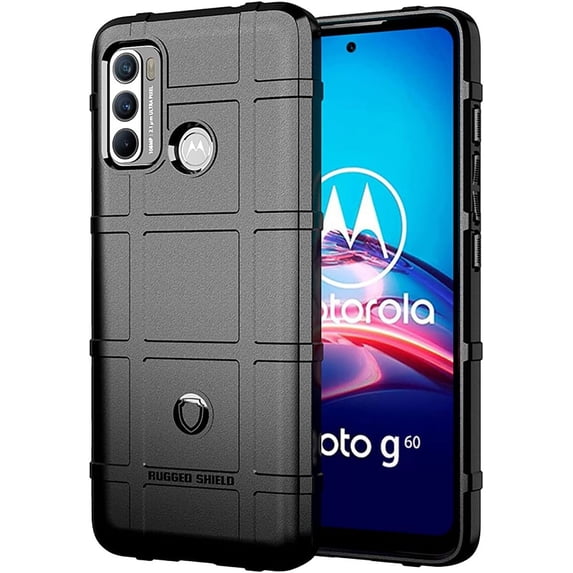 case for Motorola Moto G60 Men Case,Moto G40 Fusion Heavy Duty Shockproof Military Grade Drop Tested Field Case Super Sturdy Bumper Full Body Rugged Hard Cover for Motorola Moto G60 HD Black