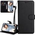 thumbnail image 1 of case for Oppo Reno 8 Pro 5G Wallet Phone Case with Card Holder for Women, Reno8 Pro Case Luxury Simple Solid Color PU Leather Flip Case Cover for Oppo Reno 8 Pro CS Black, 1 of 18