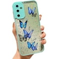 thumbnail image 1 of case for Samsung A54 5G Case Funda Samsung A54 5G Samsung Galaxy A54 5G Case Cute for Women Glitter Butterfly Soft Clear Sparkle Shockproof Lens Protection Galaxy A54 5G Phone Case Girls 6.4" (Blue), 1 of 8