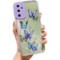 thumbnail image 1 of case for Samsung A54 5G Case Funda Samsung A54 5G Samsung Galaxy A54 5G Case Cute for Women Glitter Butterfly Soft Clear Sparkle Shockproof Lens Protection Galaxy A54 5G Phone Case Girls 6.4" (Purple), 1 of 9