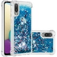 thumbnail image 1 of case for Samsung Galaxy A02 Case for Girls Women, Fashion Shiny Creativity Quicksand Flowing Liquid Floating Soft TPU Cover Glitter Cute Bling Clear Protective Case for Samsung Galaxy M02 RLS Blue, 1 of 14