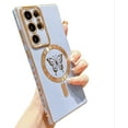 thumbnail image 1 of case for Samsung Galaxy S22 Ultra Case Magnetic, Compatible with MagSafe, S22 Ultra Case Cute for Women Shockproof Full Camera Lens Protection Soft Galaxy S22 Ultra Butterfly Cases 6.8” (Blue), 1 of 6