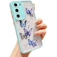 thumbnail image 1 of case for Samsung Galaxy S23 Plus Case, S23 Plus Cases Cute for Women Galaxy S23 Plus Glitter Case with Butterfly Soft TPU Clear Sparkle Shockproof Lens Protection Samsung S23 + Girls Case 6.6” (Blue), 1 of 6