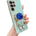 thumbnail image 1 of case for Samsung Galaxy S23 Ultra Case, Cute Galaxy S23 Ultra Case with 3D Astronaut Holder S23 Ultra Astronaut Case for Women Girls Soft Full Camera Lens Protection Shockproof Alien Case 6.8” (Green), 1 of 10