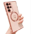 thumbnail image 1 of case for Samsung S22 Ultra Magnetic Case, Compatible with MagSafe S22 Ultra Case Cute for Women Shockproof Full Lens Protection Soft Galaxy S22 Ultra Heart Cases Wireless Charging 6.8” (Pink), 1 of 12