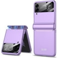 thumbnail image 1 of case for Samsung Z Flip 4 Case, Galaxy Z Flip 4 Case with Hinge Protection Samsung Flip 4 Case with Screen Protector Compatible with Samsung Galaxy Z Flip 4 5G, Cold Mountain Purple, 1 of 7