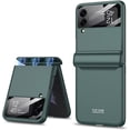 thumbnail image 1 of case for Samsung Z Flip 4 Case, Galaxy Z Flip 4 Case with Hinge Protection Samsung Flip 4 Case with Screen Protector Compatible with Samsung Galaxy Z Flip 4 5G, Green, 1 of 8
