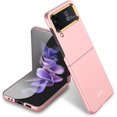 thumbnail image 1 of case for Samsung Z Flip 4 Case, Ultra-Thin Folding Shell Galaxy Z Flip 4 Case Electroplated Metal Lens Frame All-Inclusive Protection Case for Samsung Galaxy Z Flip 4 5G, Pink, 1 of 8