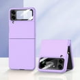 thumbnail image 1 of case for Samsung Z Flip 4 Silicone Case with Screen Protector, Galaxy Z Flip4 Silicone Cover Protective Matte Finish, Soft Surface Phone Case for Samsung Galaxy Z Flip 4, Purple, 1 of 7