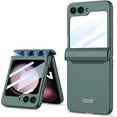 thumbnail image 1 of case for Samsung Z Flip 5 Case, Galaxy Z Flip 5 Case with Hinge Protection Samsung Flip 5 Case with Screen Protector Compatible with Samsung Galaxy Z Flip 5, Green, 1 of 9