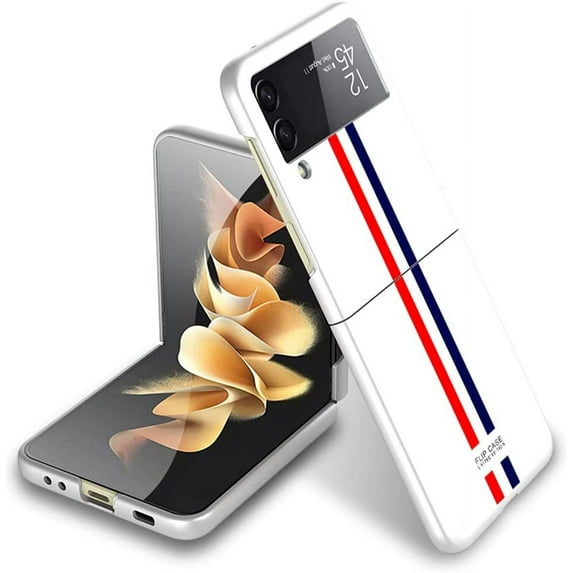 case for Z Flip 4 Case, Galaxy Z Flip 4 Case Cover Protective, Ultra-Thin Samsung Flip 4 Case Limited Edition Z Flip 4 Case Cover Designed for Samsung Galaxy Z Flip 4 5G, White