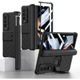 thumbnail image 1 of case for Z Fold4 Case with Hinge Protection, Galaxy Z Fold4 Case with Built-in Screen Protector & Kickstand & S Pen Slot Case for Samsung Galaxy Z Fold4, Black, 1 of 8