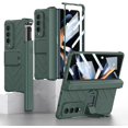 thumbnail image 1 of case for Z Fold4 Case with Hinge Protection, Galaxy Z Fold4 Case with Built-in Screen Protector & Kickstand & S Pen Slot Case for Samsung Galaxy Z Fold4, Dark Green, 1 of 9