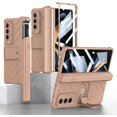 thumbnail image 1 of case for Z Fold4 Case with Hinge Protection, Galaxy Z Fold4 Case with Built-in Screen Protector & Kickstand & S Pen Slot Case for Samsung Galaxy Z Fold4, Mist Gold, 1 of 10