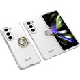 thumbnail image 1 of case for Galaxy Z Fold 5 Case with Ring Ultra Thin Matte PC Protective Cover for Samsung Galaxy Z Fold 5 2023, Silver, 1 of 10