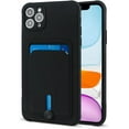 thumbnail image 1 of case for iPhone 11 Pro Max Case with Card Holder [Soft Microfiber Lining] Silicone Slim Thin Phone Cases Shockproof Protective iPhone 11 Pro Max Wallet Case Black, 1 of 12