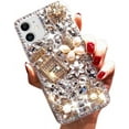 thumbnail image 1 of case for iPhone 11 Shiny Rhinestone Case for Girls Fashion Luxury Bling Bling Diamond Rhinestone Gemstone 3D Perfume Bottle and Flower Gemstone Soft TPU Back case for iPhone 11 6.1 inch, 1 of 6