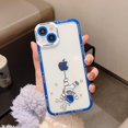 thumbnail image 1 of case for iPhone 13 Case Clear Cute with Astronaut Outer Space Planet Star Creative Pattern Soft TPU Shockproof Camera Lens Protective Case for iPhone 13 for Women Girls (Blue), 1 of 6