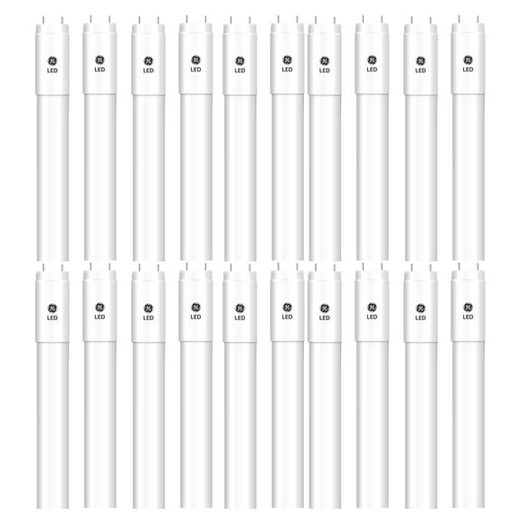 (case of 20) GE 35769 LED Tube Type A T8, Cool White,  48 inch, 4000K, 18 watt led Tube Type A easy LED upgrade