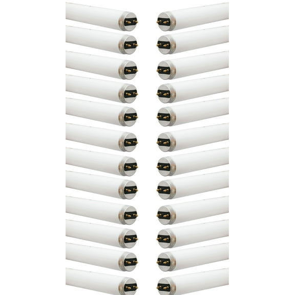 (case of 24) GE Lighting 22662 40-watt 3725-Lumen T8 Light Bulb, 4100K Color Temp, 60 inches, with Medium Bi-Pin G13 Base