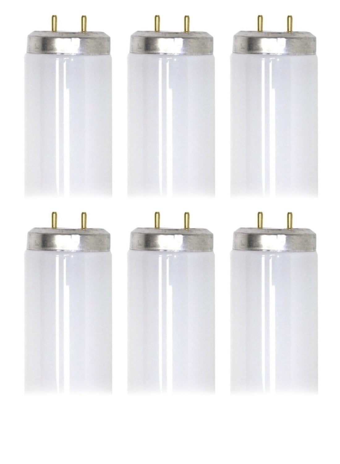 (case of 6) GE Lighting Daylight F17T8  17 watt T8 Fluorescent Tube, 24 inch,  1250 lumens, 6500K Daylight, Medium BiPin (G13) base