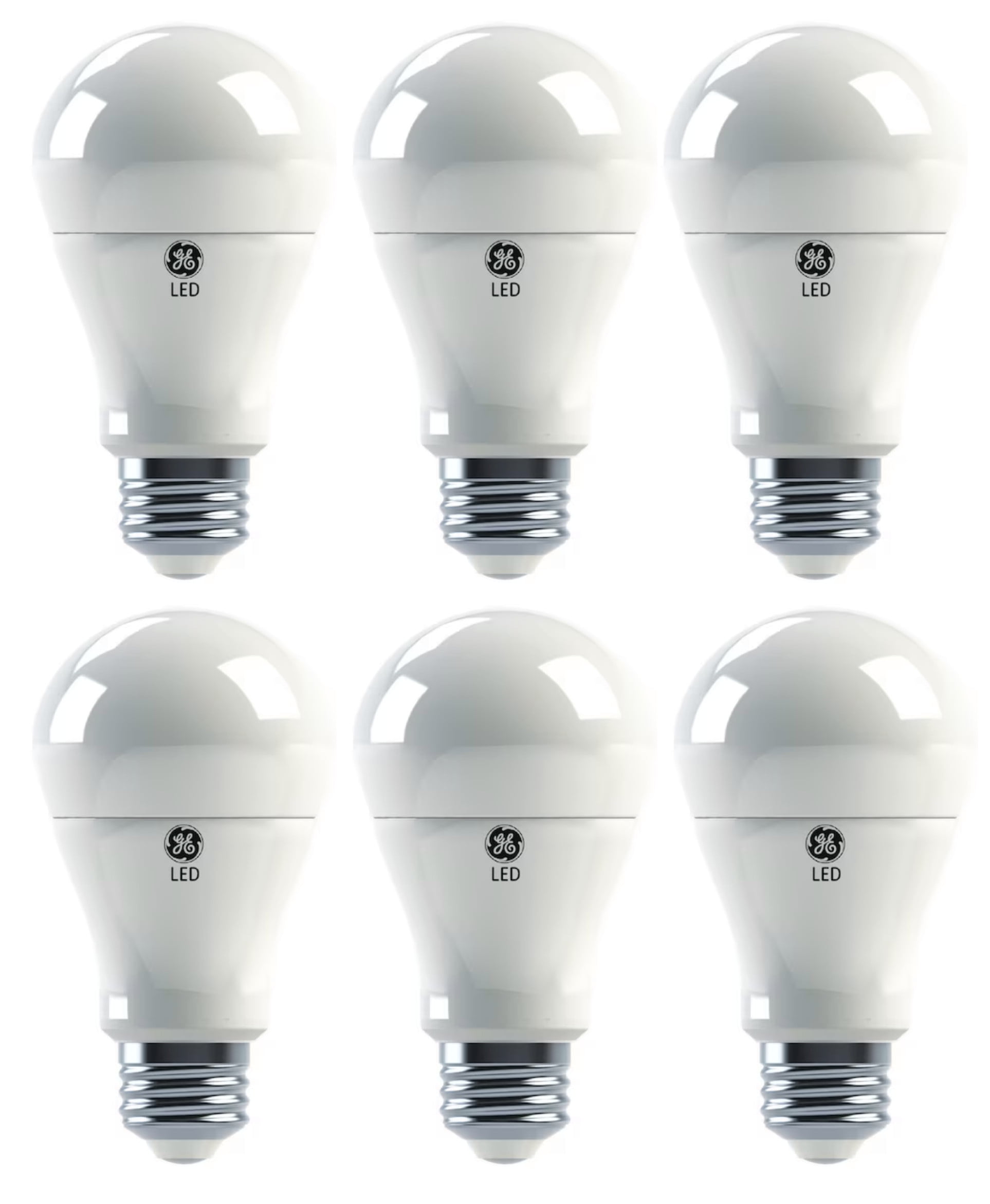 (case of 6) GE Lighting 69119 LED A19, 10 watt, warm white, medium base, dimmable LED Light Bulb, long life, low energy, high lumens