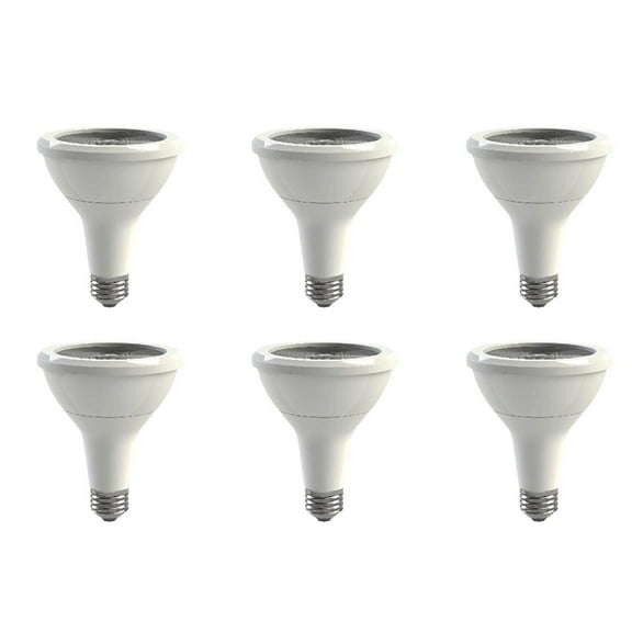 (case of 6) GE PAR30 Directional Light Bulb, 12 watts, 900 lumens, 3000K color temp, LED12DP3LRW93025-120 LED