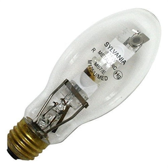 (case of 6) Sylvania 64479 - M175/U/MED 175 watt Metal Halide Light Bulb by S...
