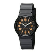 casio unisex mq-71-4bcf classic luminous hands watch with black resin band