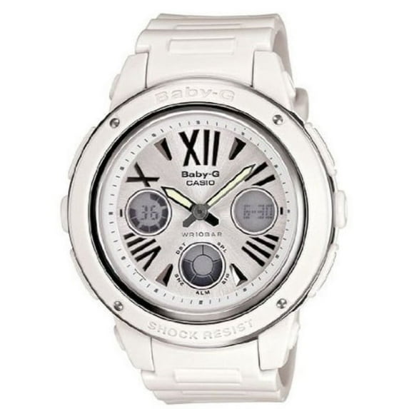 casio women's bga152-7b1 baby-g baby-g shock white analog watch