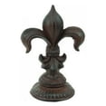 thumbnail image 1 of cast iron fleur de lis doorstop lys french decor 7" t x 5" w, 1 of 1