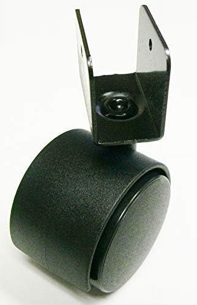 2" Black Plate Mount Caster with Brake, Pack of 4