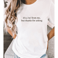thumbnail image 1 of casual "Asking" letter graphic text printed T-shirt top round neck short sleeve Cotton White S-5XL, 1 of 4