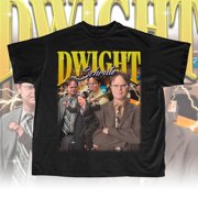The Office Dwight Neck-Tie Work Shirt Mustard T-Shirt – Officially Licensed TV Show Tee