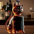 thumbnail image 1 of cat Shaped Glass Decanter for Home Bar Collection - Unique Display Bottle for Liquor Enthusiasts Gift, 1 of 7