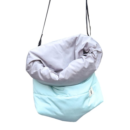 cat Shoulder Bag Soft Warm Comfort for Camping Small Animals Trip , Green