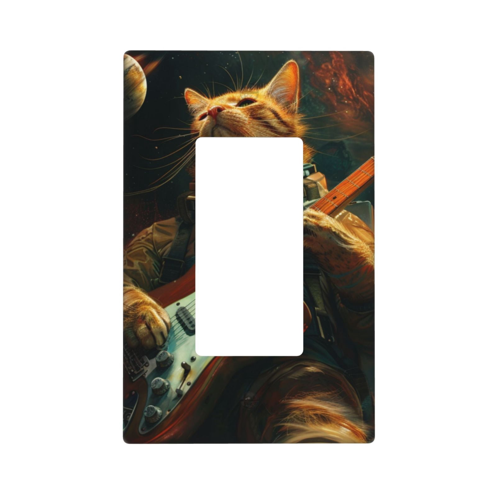 Panda Bamboo Duplex Outlet Wall Plate - 1 Gang Standard Size Decorative Switch Cover For Home & Office