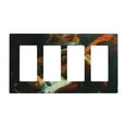 thumbnail image 1 of cat astronaut Switch Cover Decorative Wall Plate / 4-Gang 4-Decor / Standard Size 4.5x8 in, 1 of 5