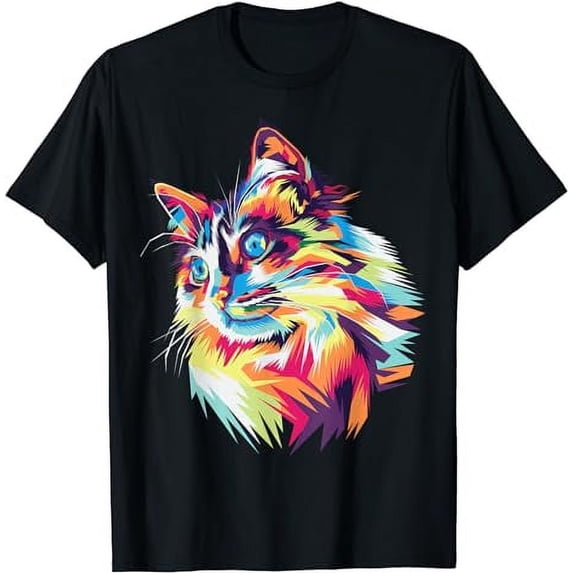 cat for lovers of kitty cats blue eyes T-Shirt