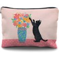 cat lover gifts for women,Cat makeup bag,cat gifts,Cat cosmetic bag,cat