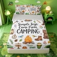 thumbnail image 1 of catabedysis Watercolor Camping Zipper Full Size Comforter Sets with Fitted Sheet and 2 Pillowcases,Jungle Bear Owl Zipper Bedding Set For Boys,Multicolor,Light Gray Reversible,4-Piece, 1 of 7