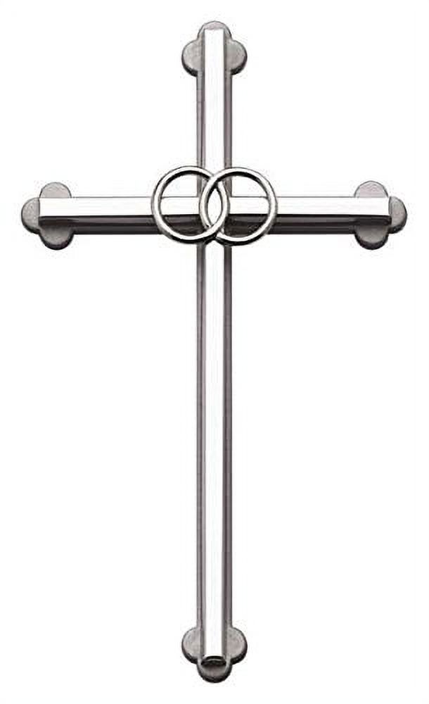 cathedral Art Wedding cross, 8Inch, Silver