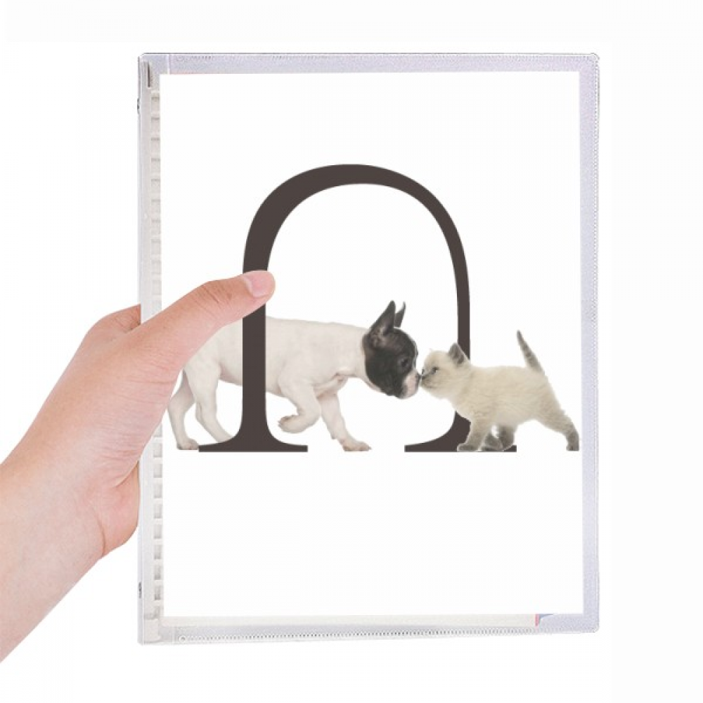 cats dogs kiss love pets notebook loose diary refillable journal statiry