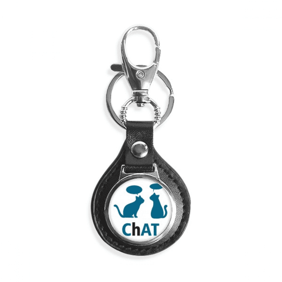 cats pets talking animals key link chain keyholder finder hook metal