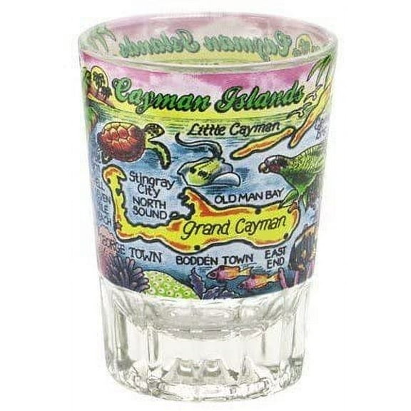 cayman islands double shot glass