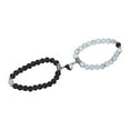 thumbnail image 1 of cbzote Couple Bracelets His and Her Matching Lover Jewelry Distance Connection, 1 of 6