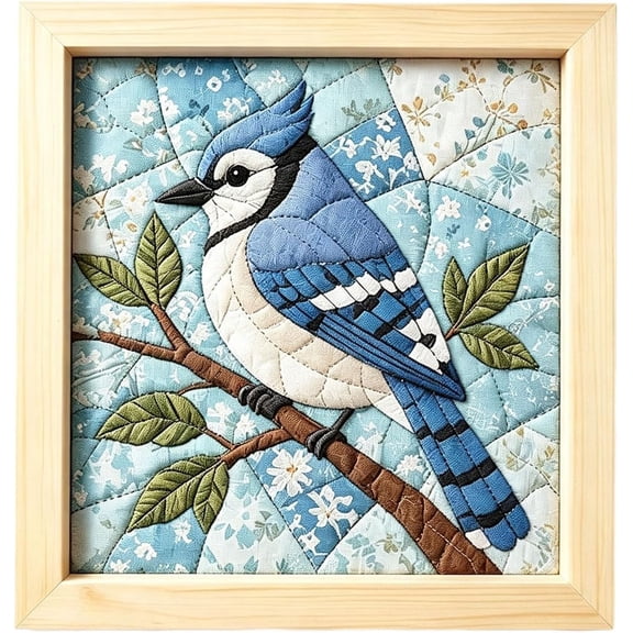cbzote DIY No-Sew Kinusaiga Fabric Art Kit with Frame and Tools, DIY Christmas Kintsugi Fabric Art Kit for Adults,Style A