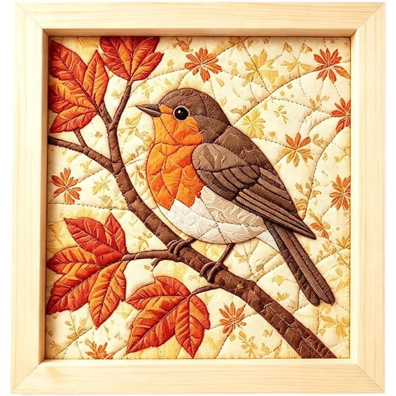 cbzote DIY No-Sew Kinusaiga Fabric Art Kit with Frame and Tools, DIY Christmas Kintsugi Fabric Art Kit for Adults,Style C