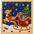 thumbnail image 1 of cbzote DIY No-Sew Kinusaiga Fabric Art Kit with Frame and Tools, DIY Christmas Kintsugi Fabric Art Kit for Adults,Style I, 1 of 8